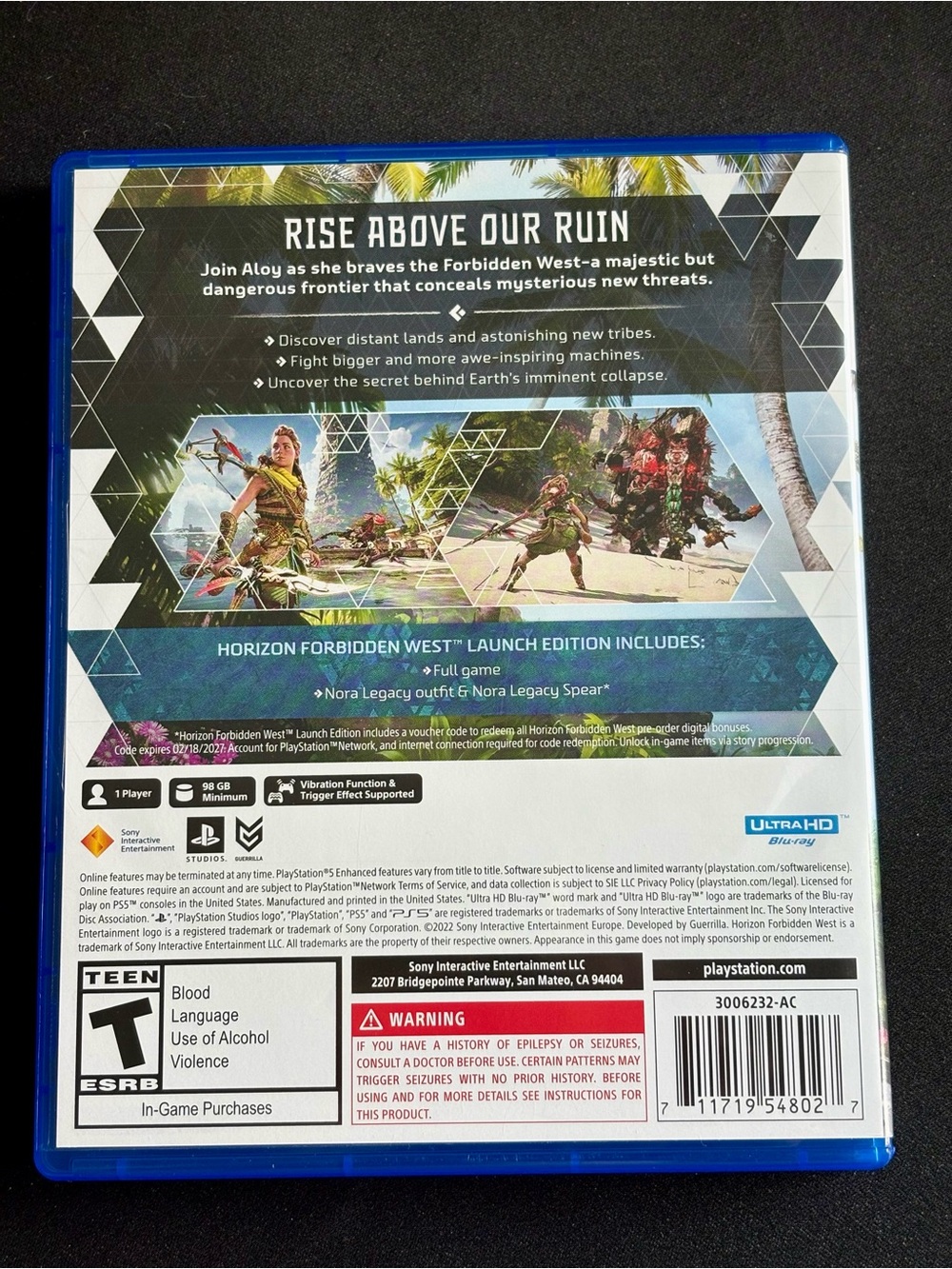 PS5 Horizon Forbidden West Launch Edition Complete + Unused DLC Code 🎮 - Picture 2 of 12